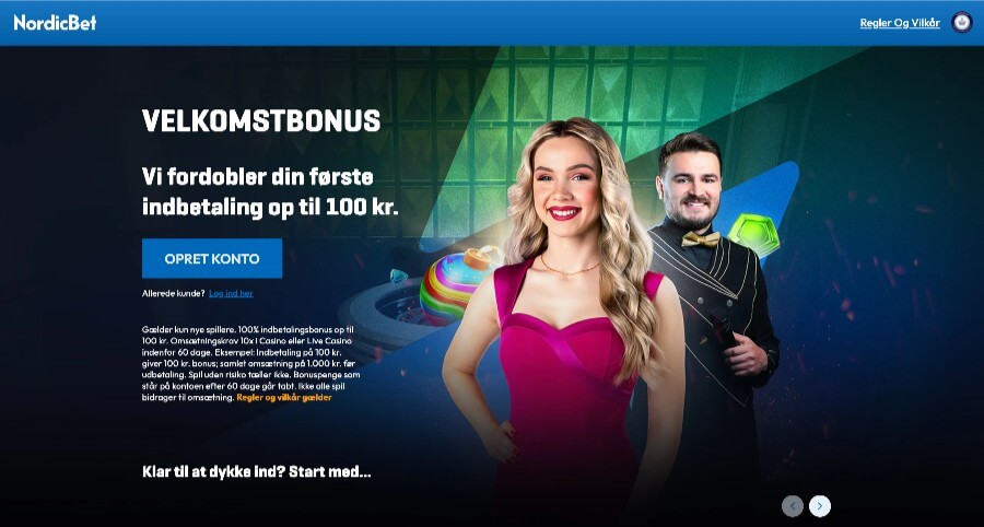 NordicBet velkomstbonus