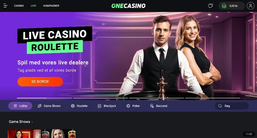 One Casino live casino