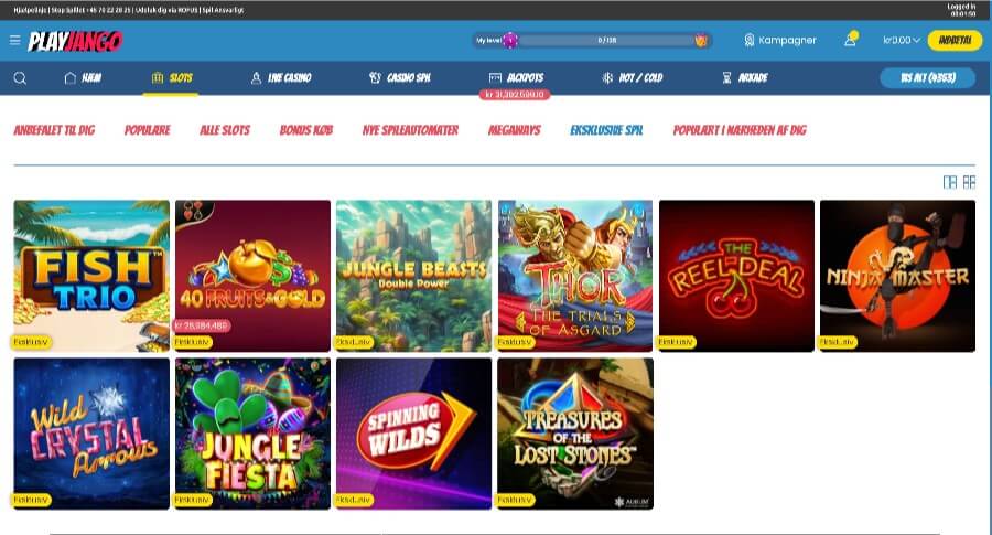 Play Jango eksklusive spil