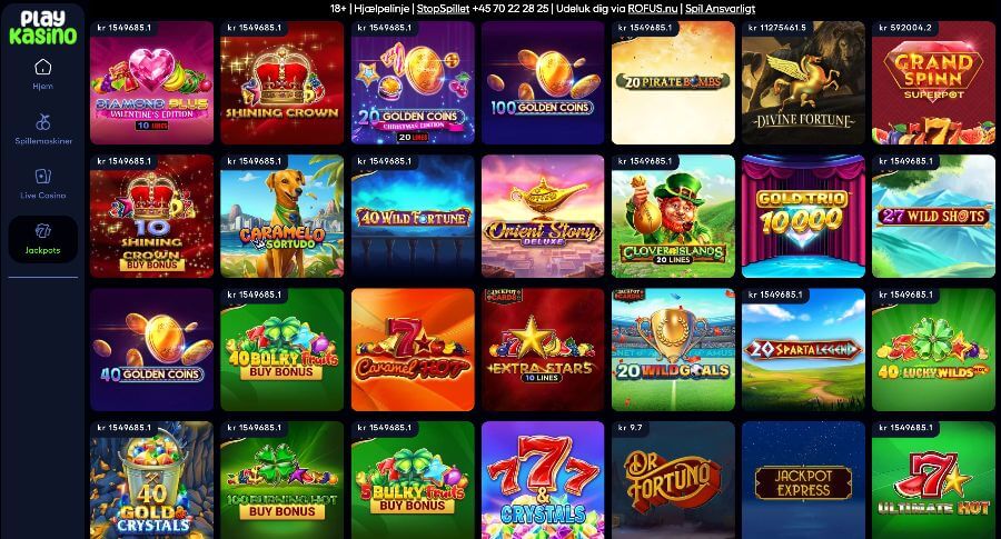 PlayKasino jackpotspil