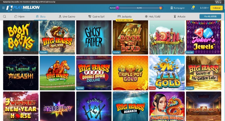 PlayMillion spillemaskiner