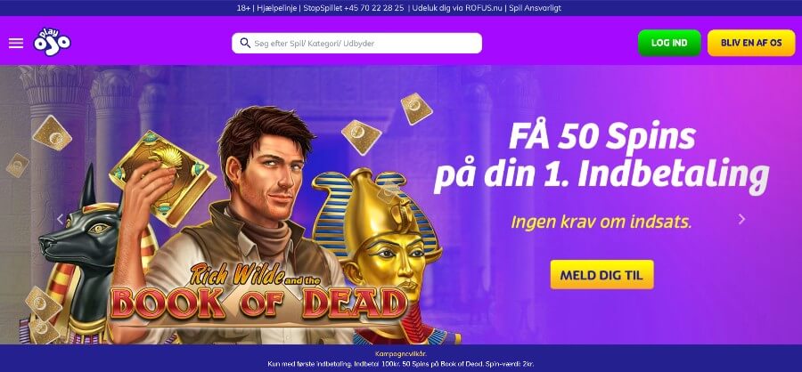 PlayOJO velkomstbonus