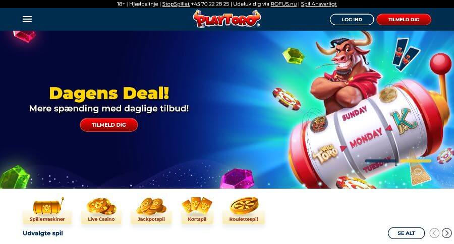 PlayToro forside