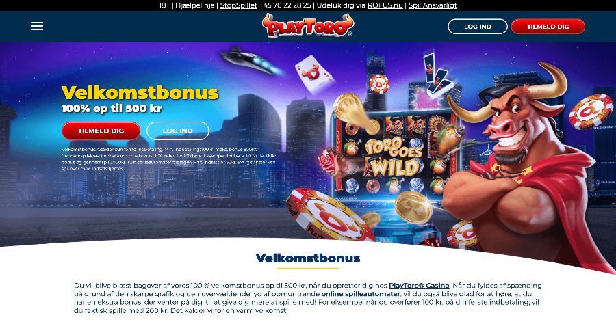 PlayToro velkomstbonus