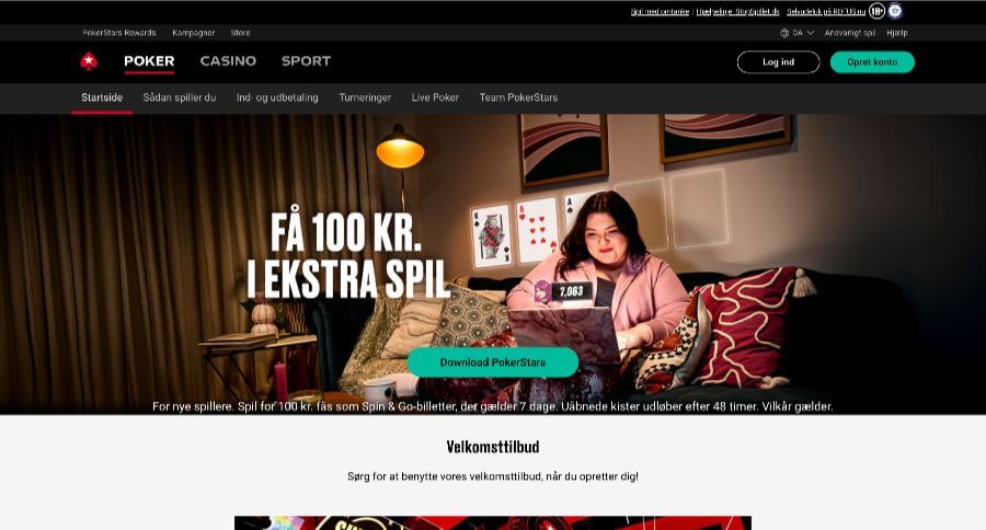 PokerStars forside