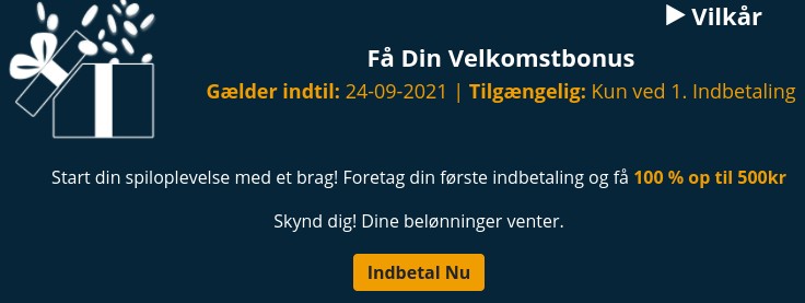 Få op til 500 kr. i velkomstbonus hos ICE36