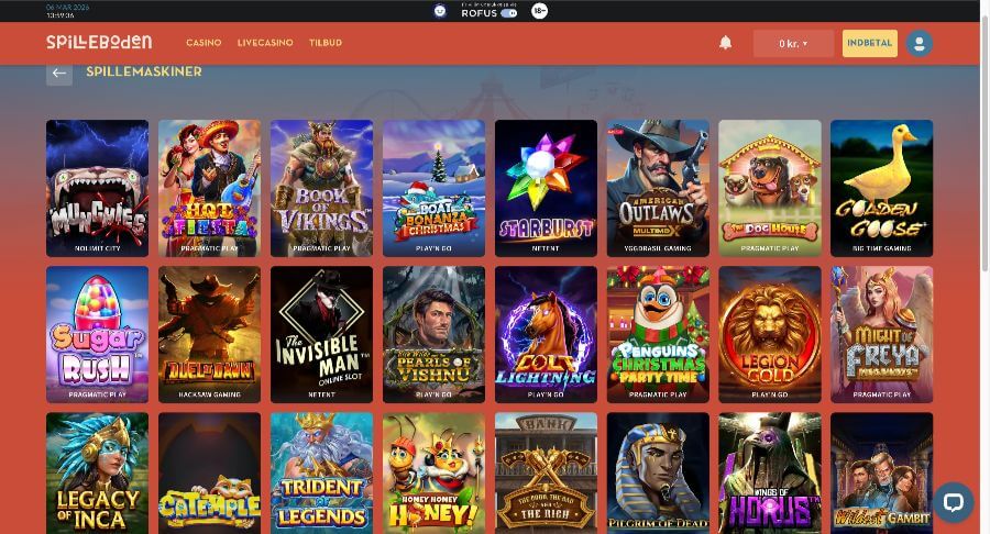 Spilleboden spillemaskiner