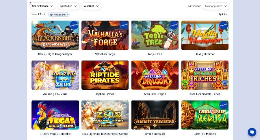 Spillehallen jackpotspil