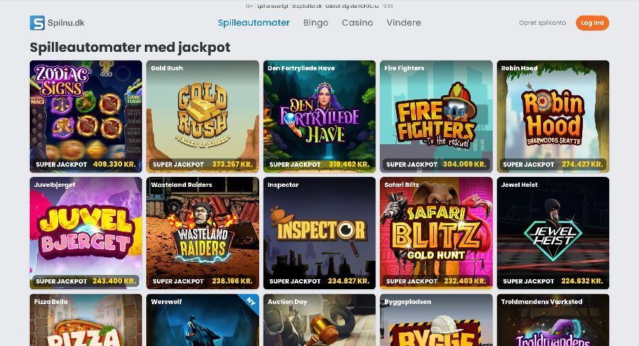 Spilnu.dk jackpotspil