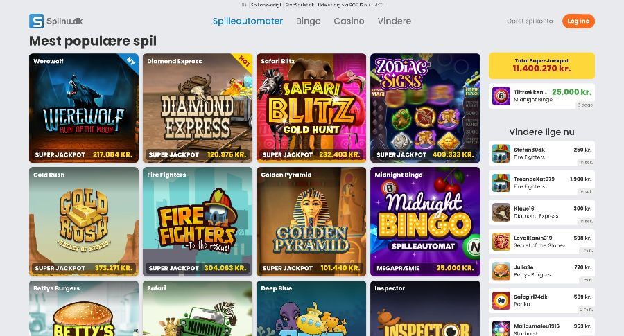 Spilnu.dk spillemaskiner