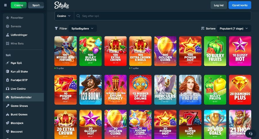 Stake.dk spillemaskiner