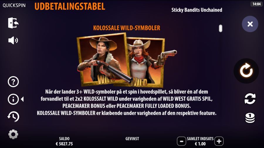 Kolossale wilds i Sticky Bandits Unchained