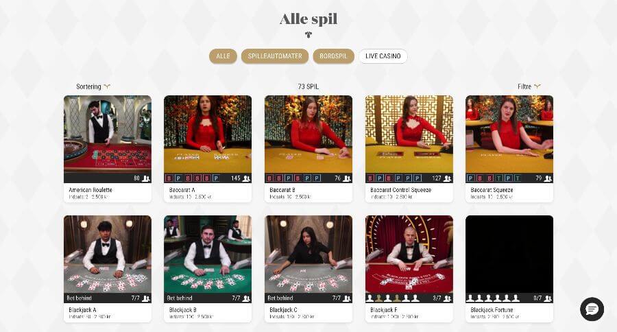 Tivoli Casino live casino