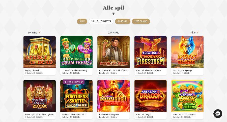Tivoli Casino spillemaskiner