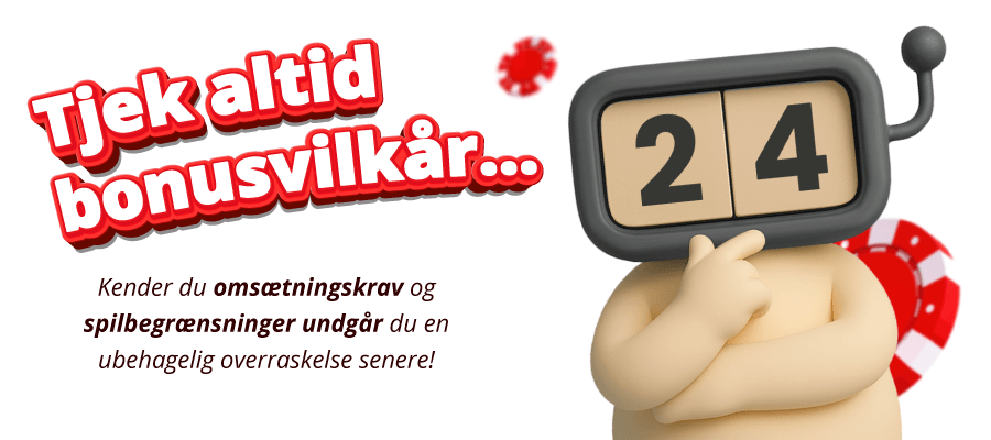 Tjek altid bonusvilkår