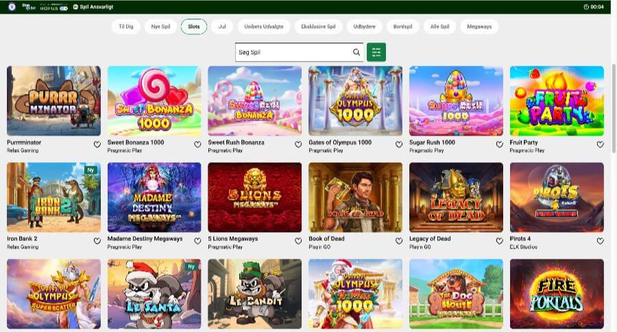 Unibet spillemaskiner