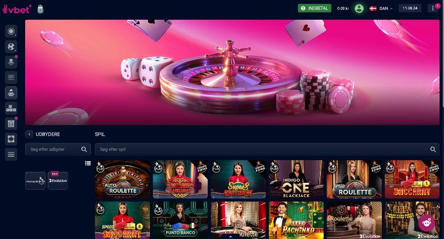 Vbet live casino