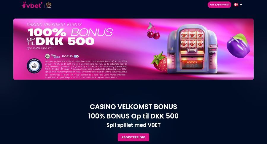 Vbet velkomstbonus