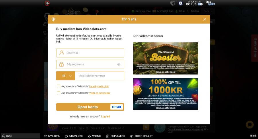 Videoslots oprettelse