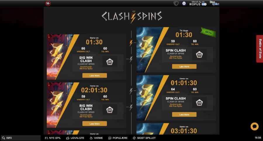 Videoslots turneringer