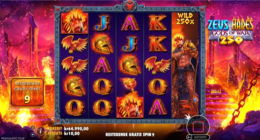 Zeus vs Hades Gods of War 250 bonusrunde