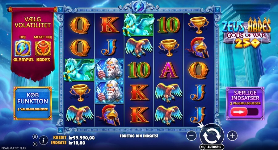 Zeus vs Hades Gods of War 250