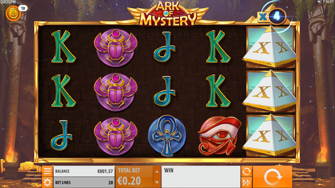 Spil Ark of Mystery hos Maria casino