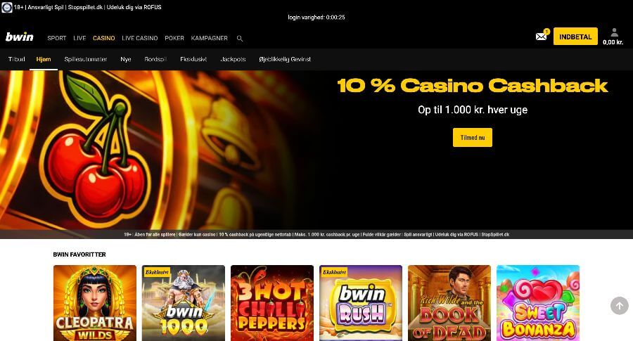 bwin forside