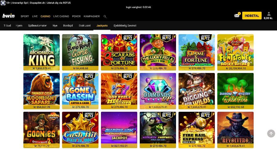 bwin jackpotspil