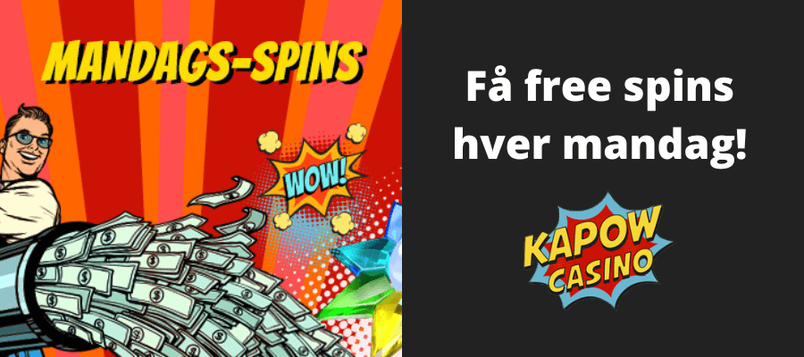 Mandags-spins hos Kapow Casino