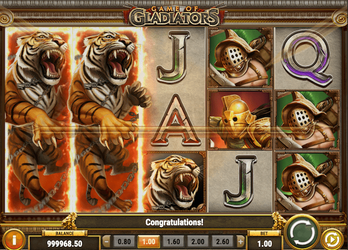 Game of Gladiators free spins
