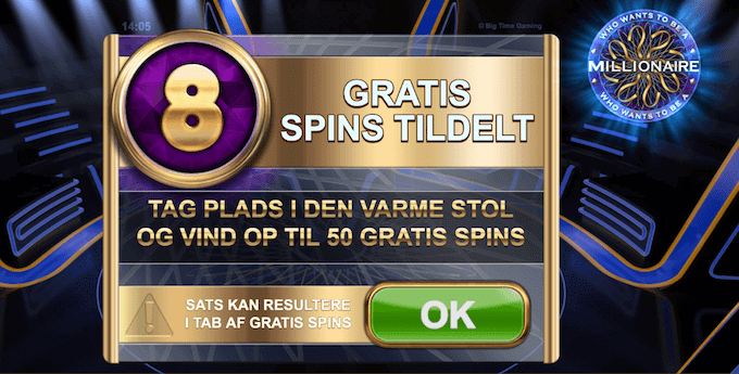 Vind gratis spins i Who Wants To Be a Millionaire Vind gratis spins i Who Wants To Be a Millionaire