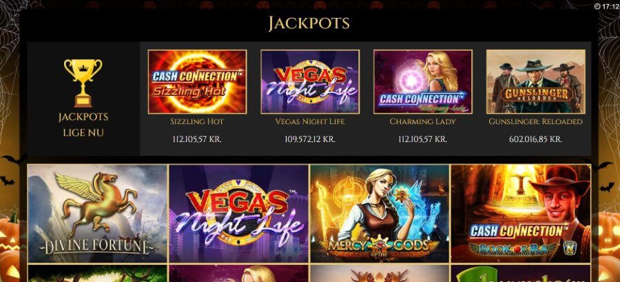 Jackpotspil hos RoyalCasino