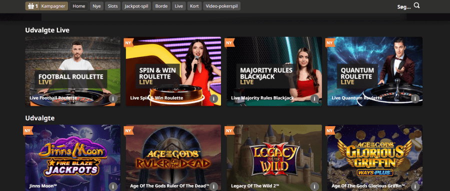 Betfairs live casino