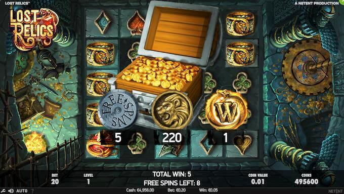 Lost Relics free spins