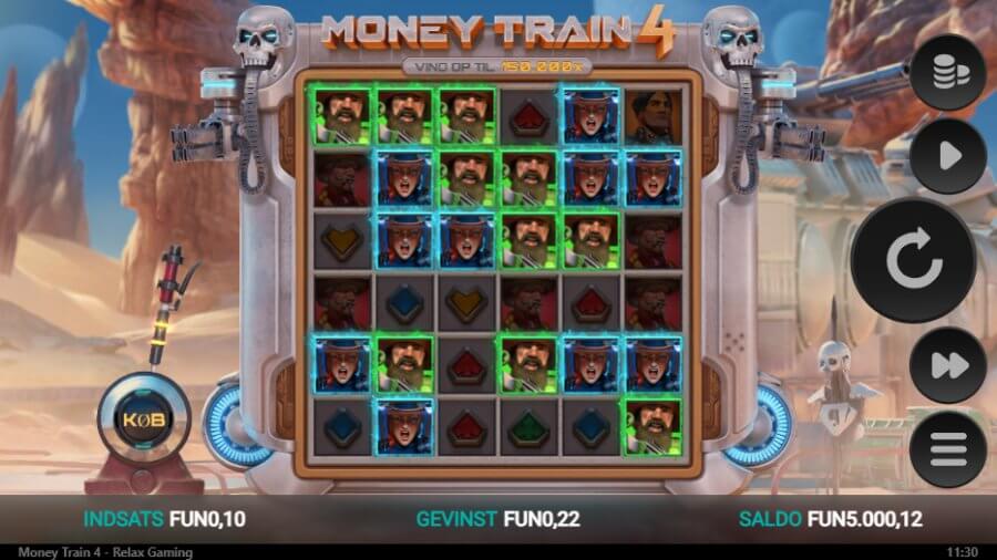 Gevinst på Money Train 4