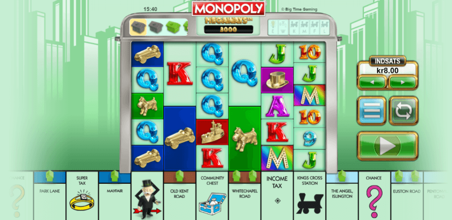 Monopoly Megaways fra Big Time Gaming