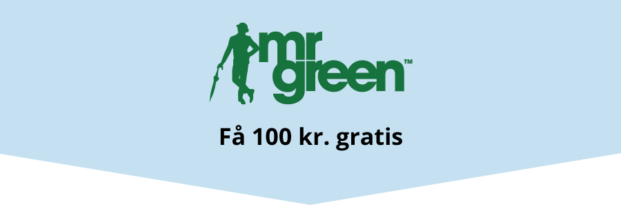 Mr Green 100 kr. kontant