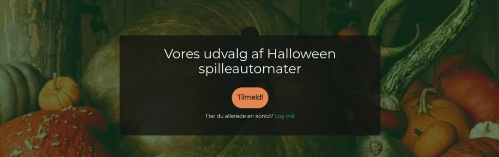 Mr Green har udvalg af Halloween-spilleautomater.