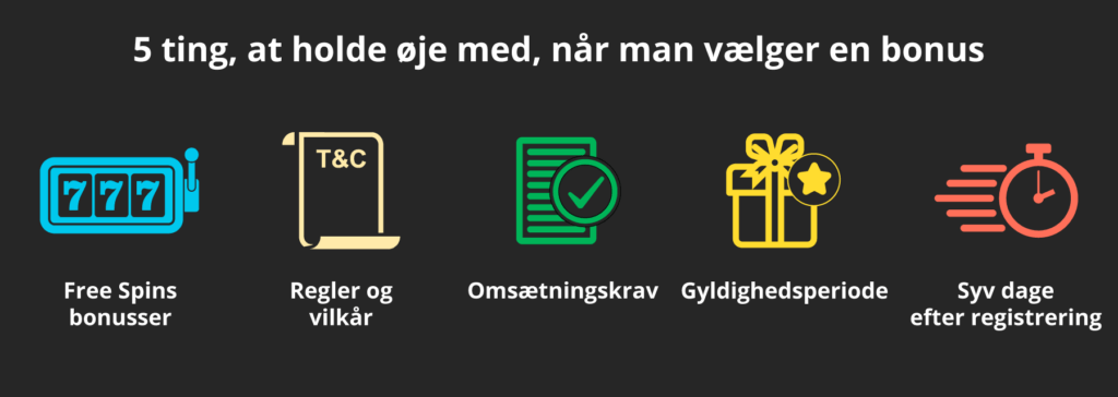 Ting, man skal holde øje med, når man vælger casino bonus