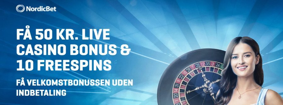 Få 10 free spins hos Nordicbet