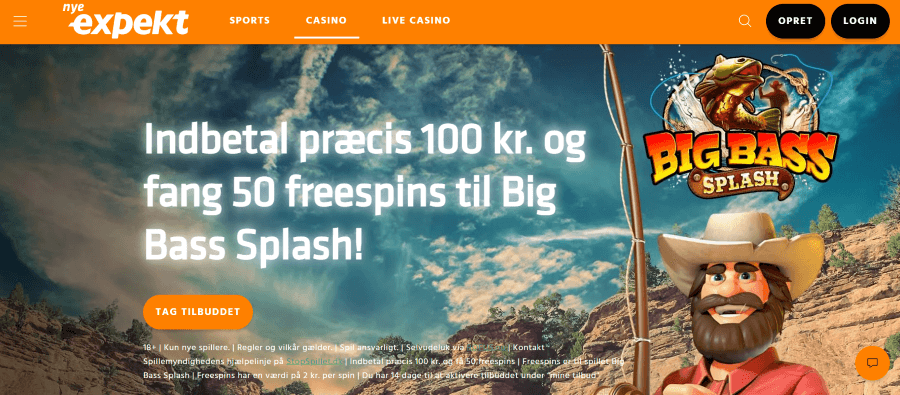 Nye Expekts velkomstbonus