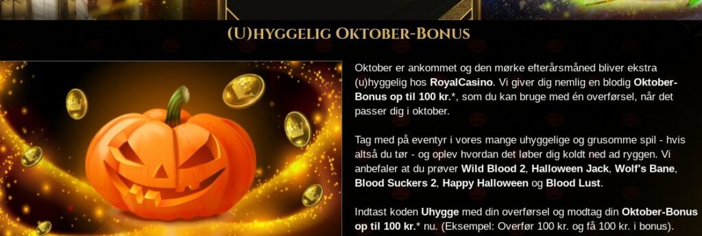 Få (U)hyggelig oktober-bonus