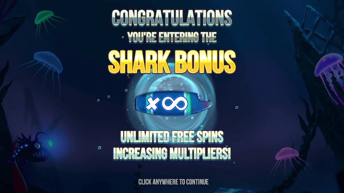 Spil med et uendeligt antal free spins i Razor Shark