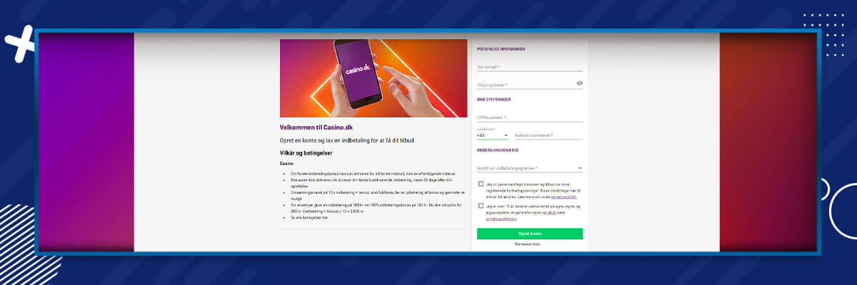 Indtast personlige oplysninger Indtast personlige oplysninger