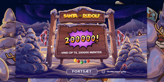 Vind op til 200.000 mønter i Santa vs Rudolf