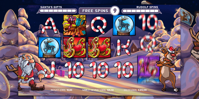 Vind op til 30 free spins i Santa vs Rudolf