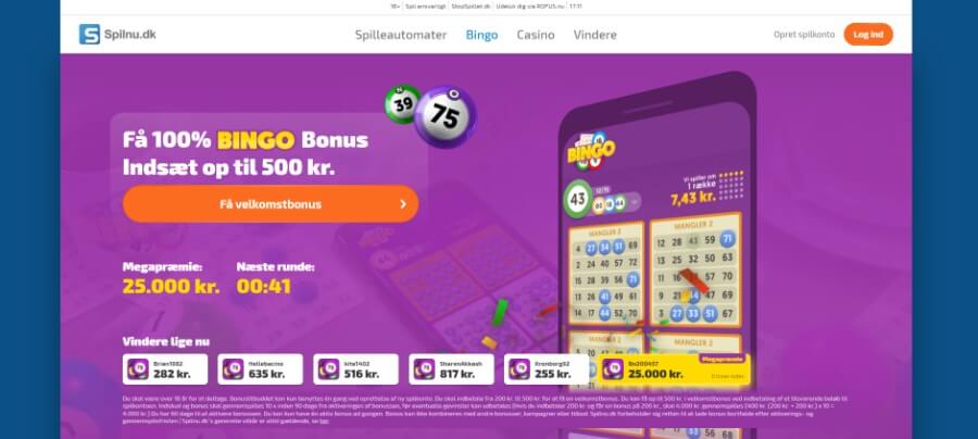 Bingo hos Spilnu.dk