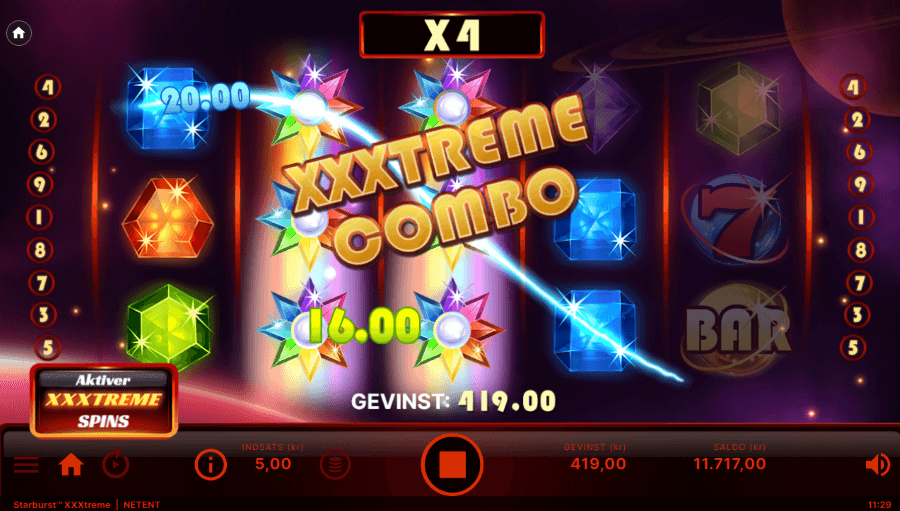 Starburst Xxxtreme Combo