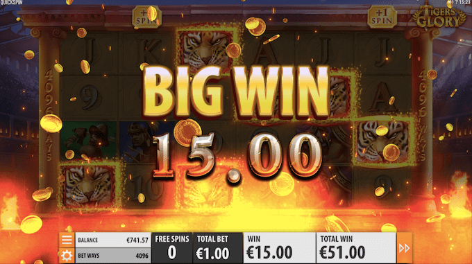 Spil Tiger's Glory hos Maria Casino